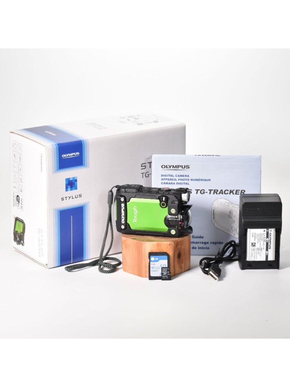 Olympus Stylus Tough TG-Tracker Action Camera Green 4K Video 64GB MicroSD Box
